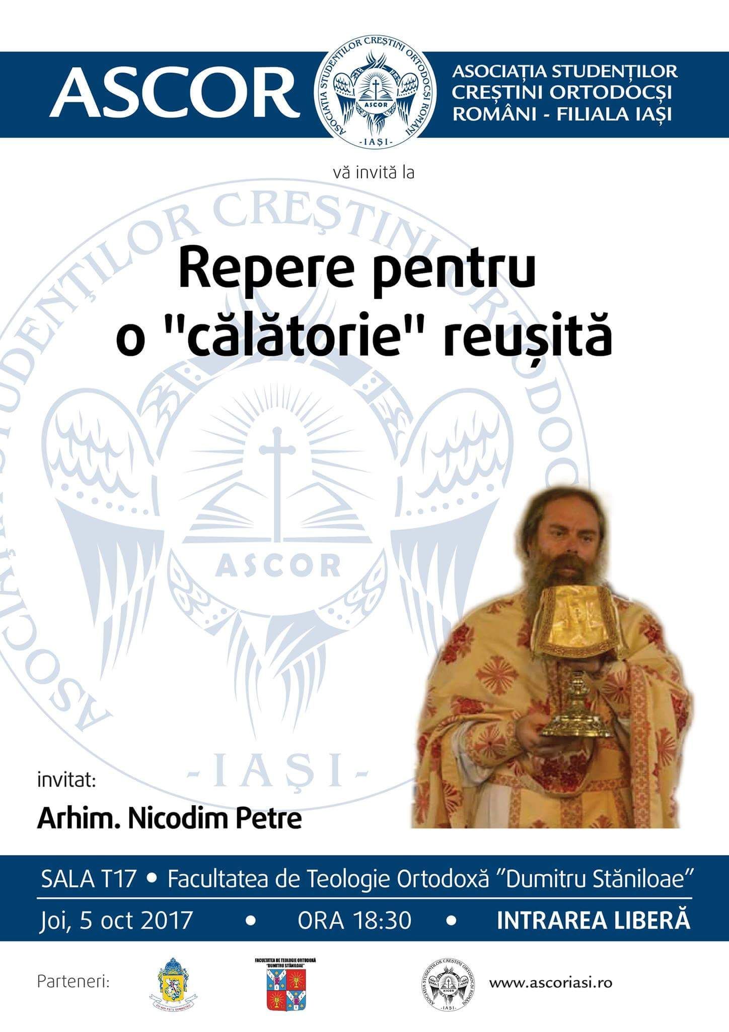 Conferința ,,Repere pentru o ,,călătorie" reușită" - Arhim. Nicodim Petre